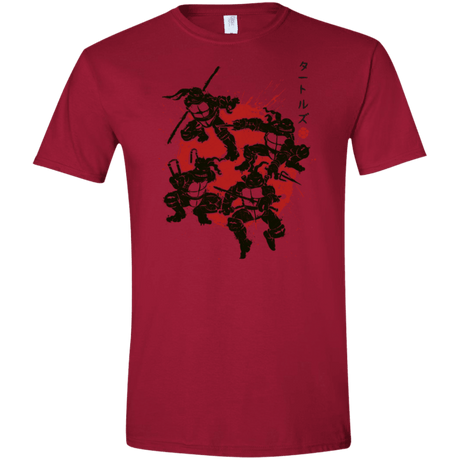 T-Shirts Cardinal Red / S TMNT - Mutant Warriors Men's Semi-Fitted Softstyle