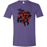 T-Shirts Heather Purple / S TMNT - Mutant Warriors Men's Semi-Fitted Softstyle