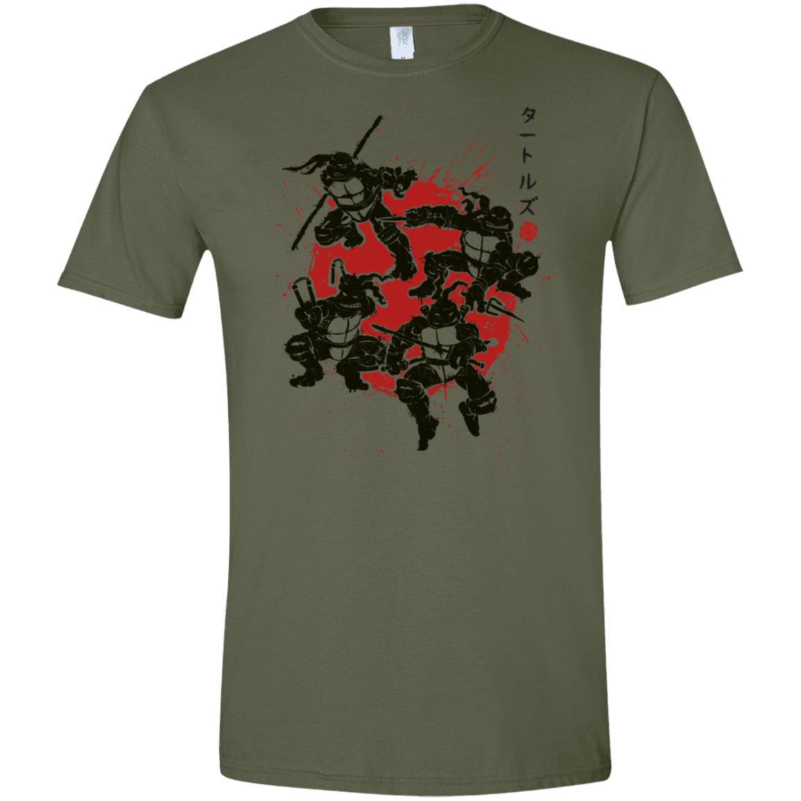 T-Shirts Military Green / S TMNT - Mutant Warriors Men's Semi-Fitted Softstyle