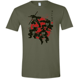 T-Shirts Military Green / S TMNT - Mutant Warriors Men's Semi-Fitted Softstyle