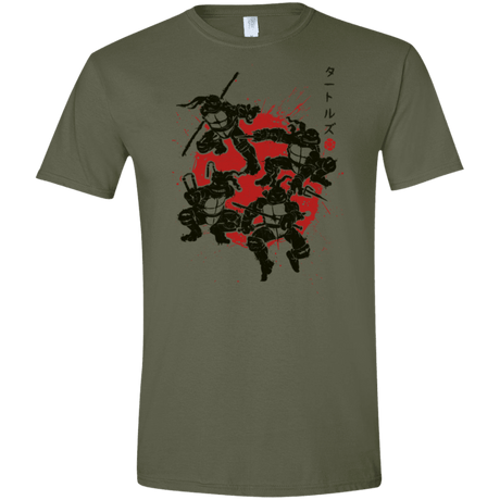 T-Shirts Military Green / S TMNT - Mutant Warriors Men's Semi-Fitted Softstyle