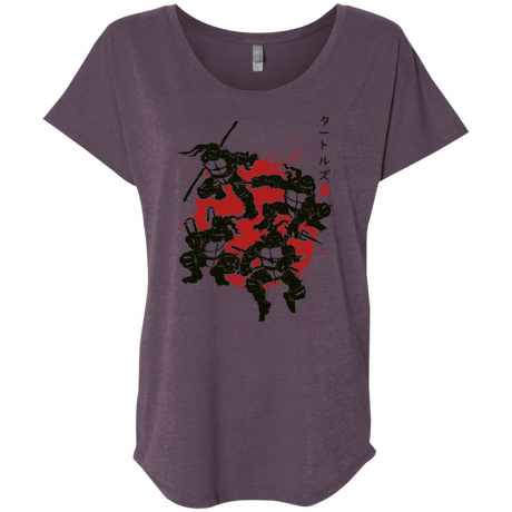 T-Shirts Vintage Purple / X-Small TMNT - Mutant Warriors Triblend Dolman Sleeve