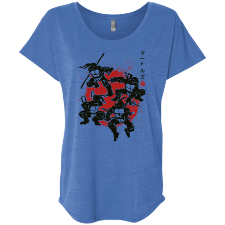T-Shirts Vintage Royal / X-Small TMNT - Mutant Warriors Triblend Dolman Sleeve