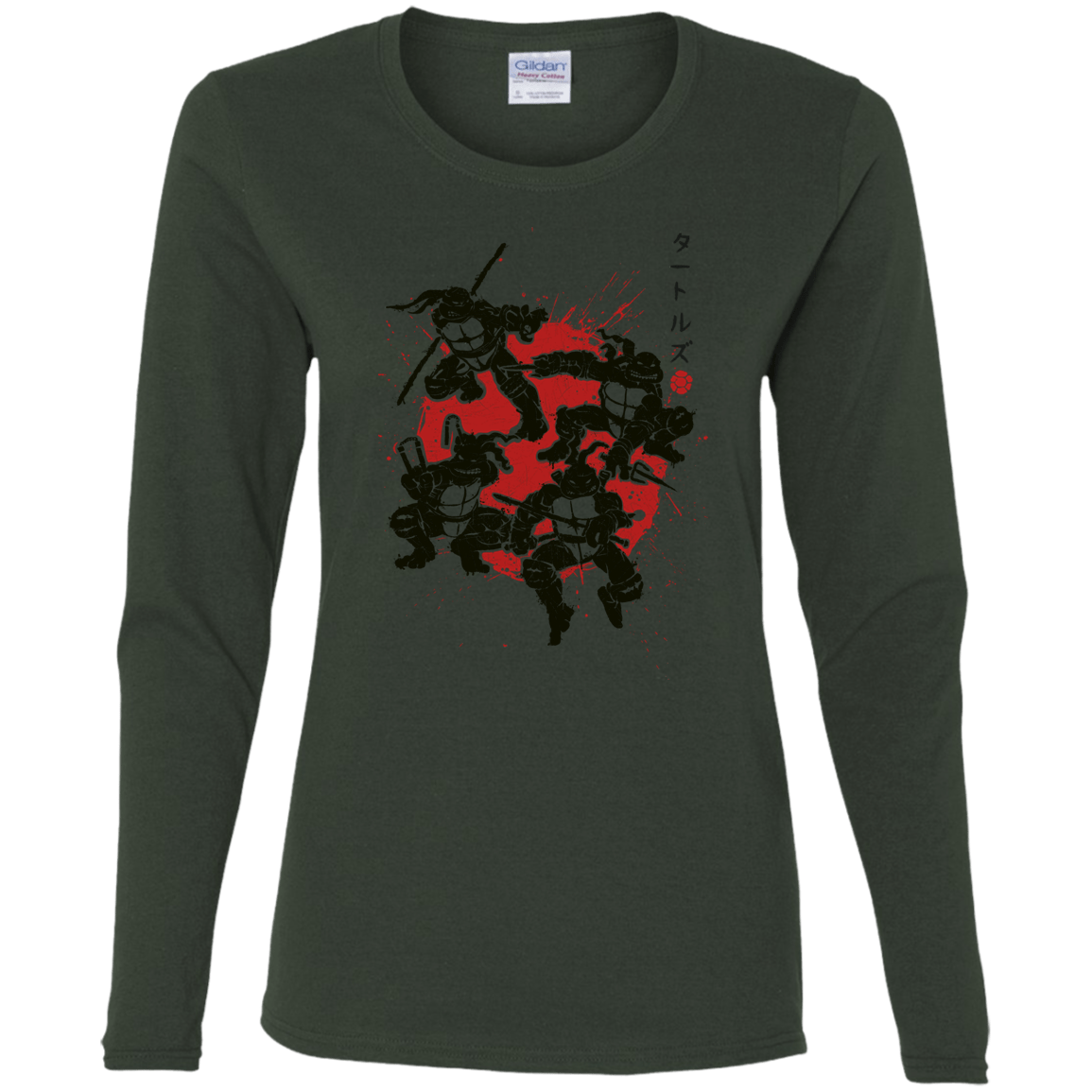 T-Shirts Forest / S TMNT - Mutant Warriors Women's Long Sleeve T-Shirt
