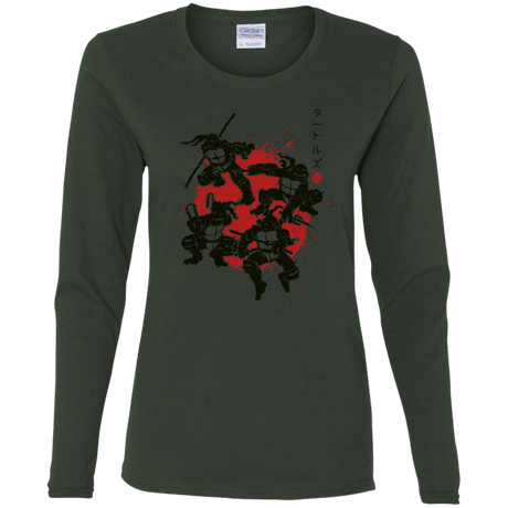 T-Shirts Forest / S TMNT - Mutant Warriors Women's Long Sleeve T-Shirt