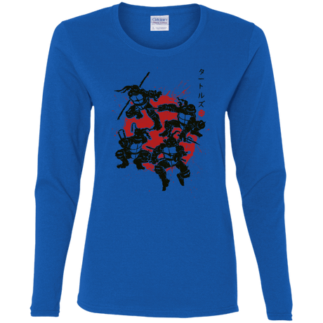 T-Shirts Royal / S TMNT - Mutant Warriors Women's Long Sleeve T-Shirt