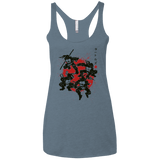 T-Shirts Indigo / X-Small TMNT - Mutant Warriors Women's Triblend Racerback Tank