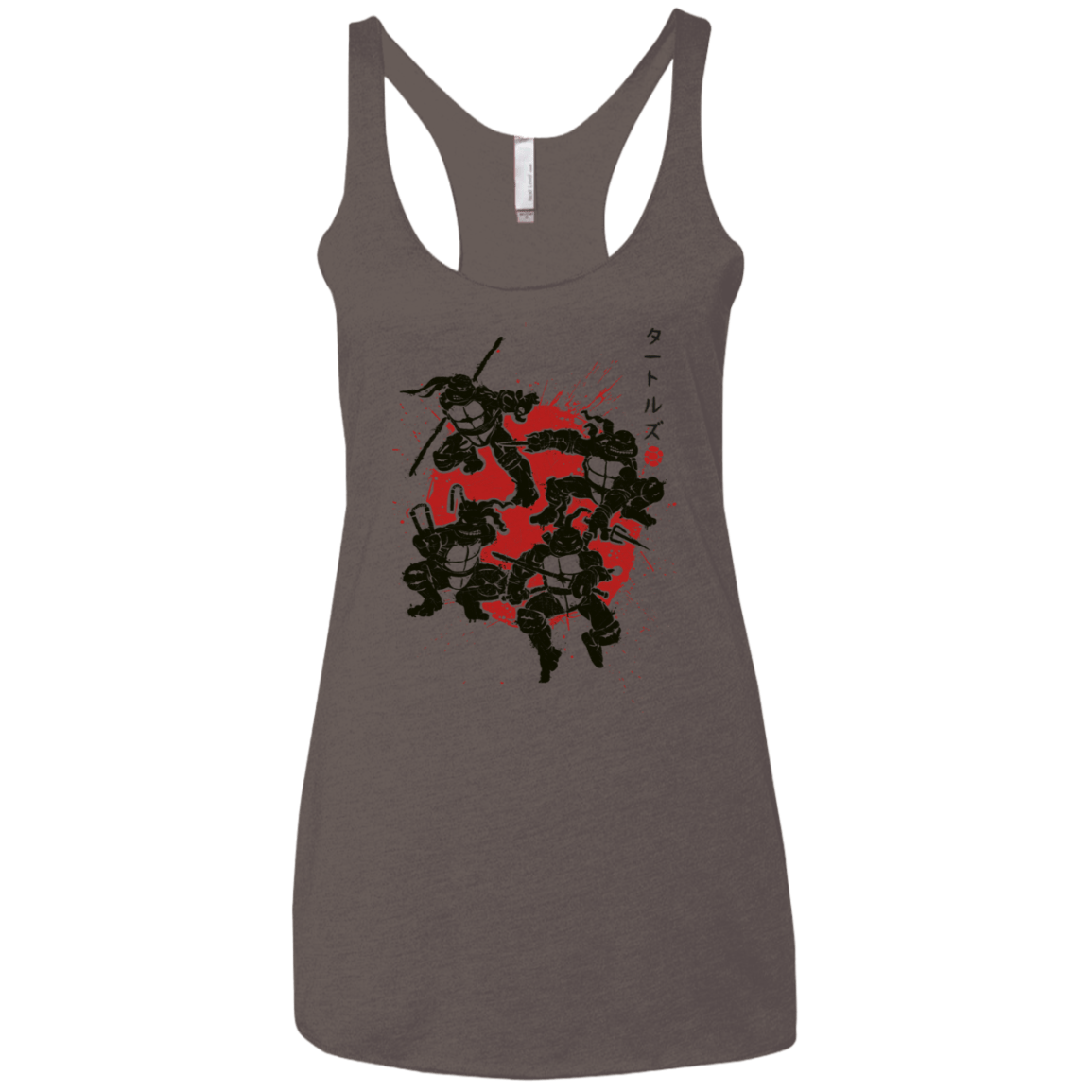T-Shirts Macchiato / X-Small TMNT - Mutant Warriors Women's Triblend Racerback Tank