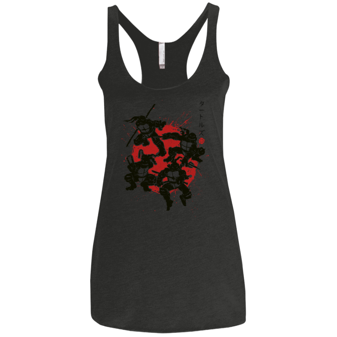 T-Shirts Vintage Black / X-Small TMNT - Mutant Warriors Women's Triblend Racerback Tank