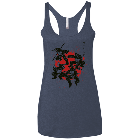 T-Shirts Vintage Navy / X-Small TMNT - Mutant Warriors Women's Triblend Racerback Tank