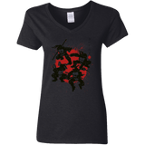 T-Shirts Black / S TMNT - Mutant Warriors Women's V-Neck T-Shirt