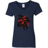 T-Shirts Navy / S TMNT - Mutant Warriors Women's V-Neck T-Shirt