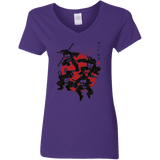 T-Shirts Purple / S TMNT - Mutant Warriors Women's V-Neck T-Shirt