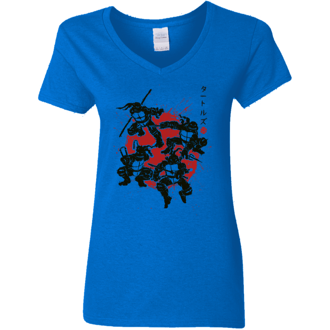 T-Shirts Royal / S TMNT - Mutant Warriors Women's V-Neck T-Shirt