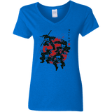 T-Shirts Royal / S TMNT - Mutant Warriors Women's V-Neck T-Shirt