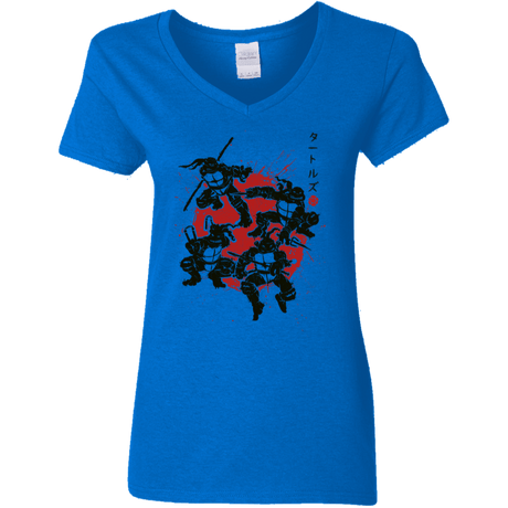 T-Shirts Royal / S TMNT - Mutant Warriors Women's V-Neck T-Shirt