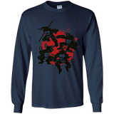 T-Shirts Navy / YS TMNT - Mutant Warriors Youth Long Sleeve T-Shirt