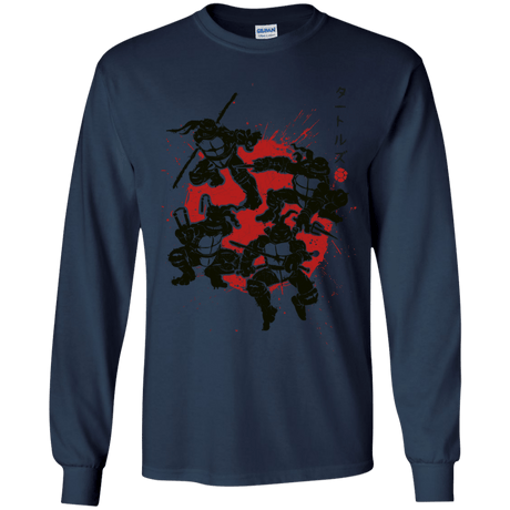 T-Shirts Navy / YS TMNT - Mutant Warriors Youth Long Sleeve T-Shirt