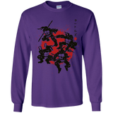 T-Shirts Purple / YS TMNT - Mutant Warriors Youth Long Sleeve T-Shirt