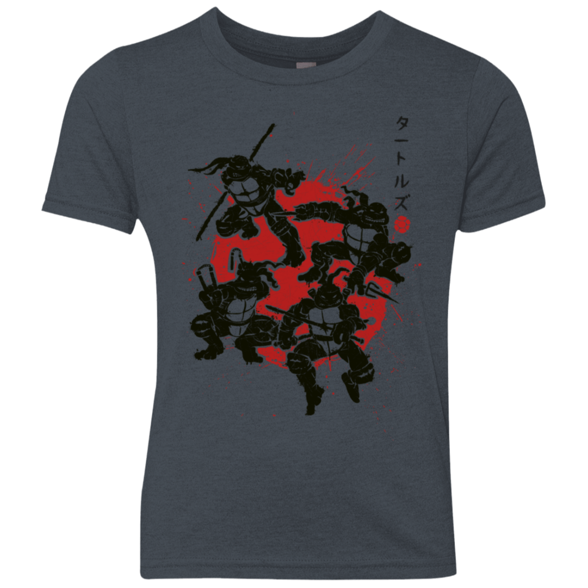 T-Shirts Vintage Navy / YXS TMNT - Mutant Warriors Youth Triblend T-Shirt