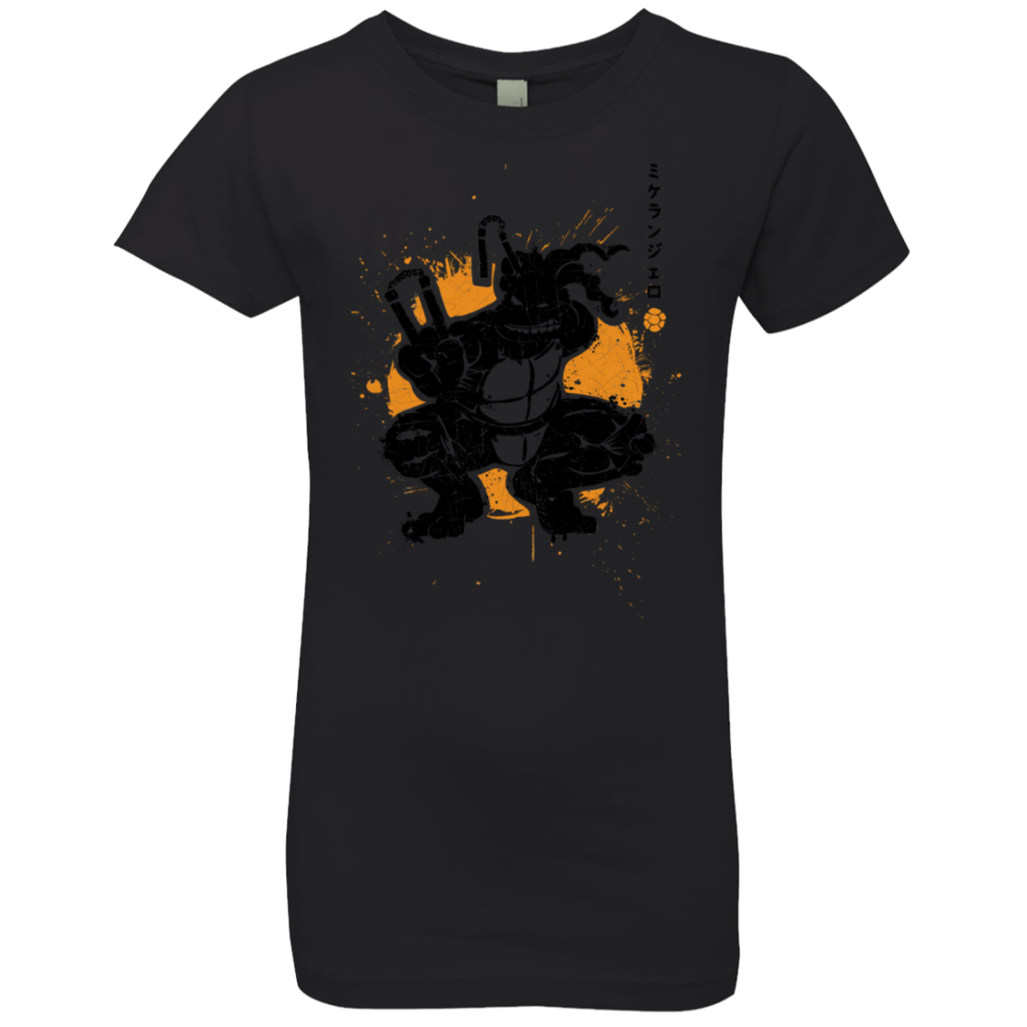 T-Shirts Black / YXS TMNT - Nunchaku Warrior Girls Premium T-Shirt