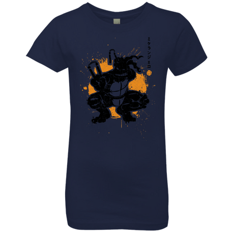 T-Shirts Midnight Navy / YXS TMNT - Nunchaku Warrior Girls Premium T-Shirt