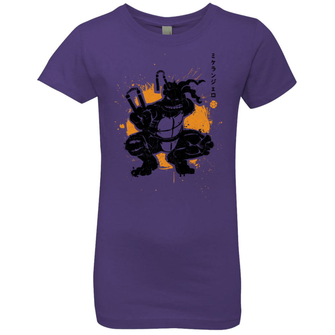 T-Shirts Purple Rush / YXS TMNT - Nunchaku Warrior Girls Premium T-Shirt