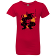 T-Shirts Red / YXS TMNT - Nunchaku Warrior Girls Premium T-Shirt
