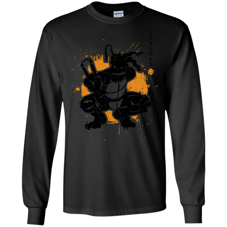T-Shirts Black / S TMNT - Nunchaku Warrior Men's Long Sleeve T-Shirt