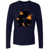 T-Shirts Midnight Navy / S TMNT - Nunchaku Warrior Men's Premium Long Sleeve