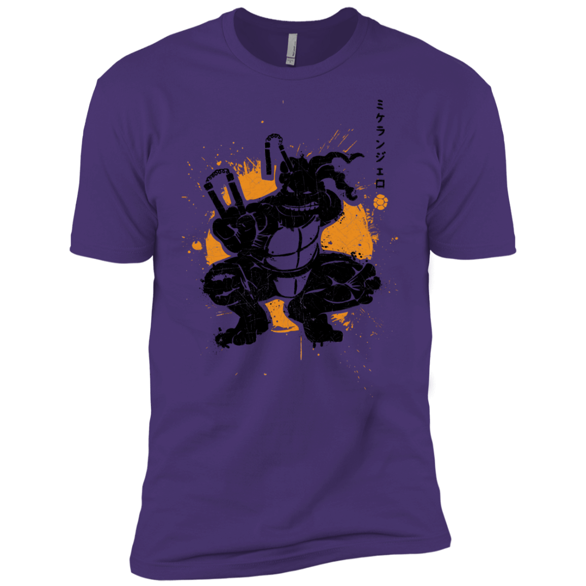 T-Shirts Purple Rush/ / X-Small TMNT - Nunchaku Warrior Men's Premium T-Shirt