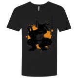 T-Shirts Black / X-Small TMNT - Nunchaku Warrior Men's Premium V-Neck