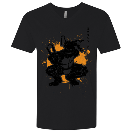 T-Shirts Black / X-Small TMNT - Nunchaku Warrior Men's Premium V-Neck