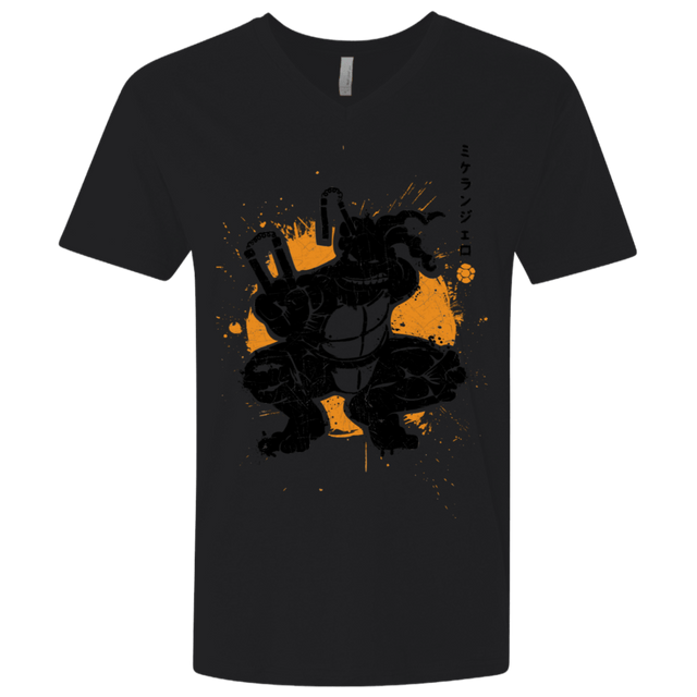 T-Shirts Black / X-Small TMNT - Nunchaku Warrior Men's Premium V-Neck