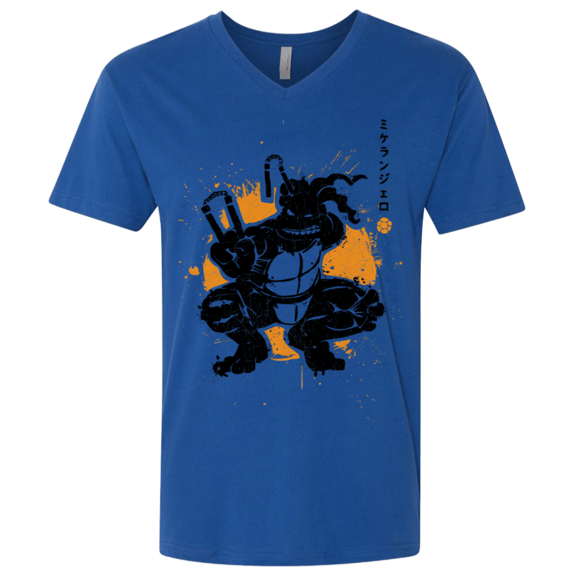 T-Shirts Royal / X-Small TMNT - Nunchaku Warrior Men's Premium V-Neck