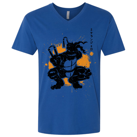 T-Shirts Royal / X-Small TMNT - Nunchaku Warrior Men's Premium V-Neck