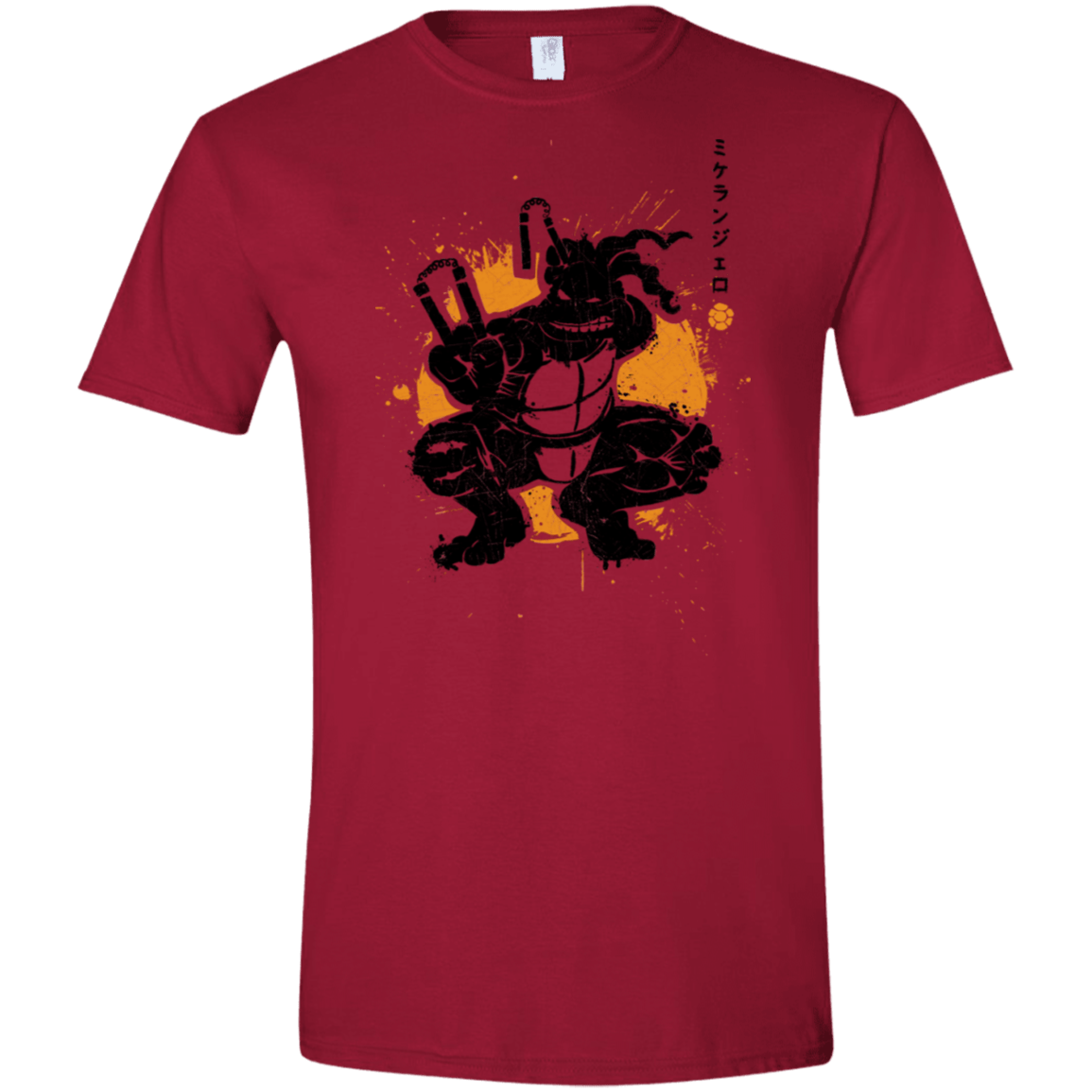 T-Shirts Cardinal Red / S TMNT - Nunchaku Warrior Men's Semi-Fitted Softstyle