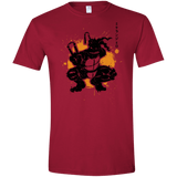 T-Shirts Cardinal Red / S TMNT - Nunchaku Warrior Men's Semi-Fitted Softstyle