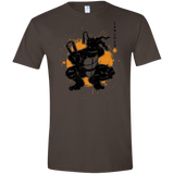 T-Shirts Dark Chocolate / S TMNT - Nunchaku Warrior Men's Semi-Fitted Softstyle