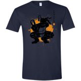 T-Shirts Navy / X-Small TMNT - Nunchaku Warrior Men's Semi-Fitted Softstyle
