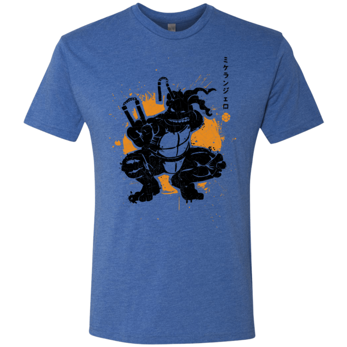T-Shirts Vintage Royal / S TMNT - Nunchaku Warrior Men's Triblend T-Shirt