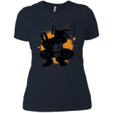 T-Shirts Midnight Navy / X-Small TMNT - Nunchaku Warrior Women's Premium T-Shirt