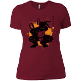 T-Shirts Scarlet / X-Small TMNT - Nunchaku Warrior Women's Premium T-Shirt