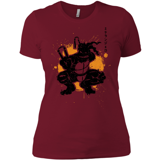 T-Shirts Scarlet / X-Small TMNT - Nunchaku Warrior Women's Premium T-Shirt