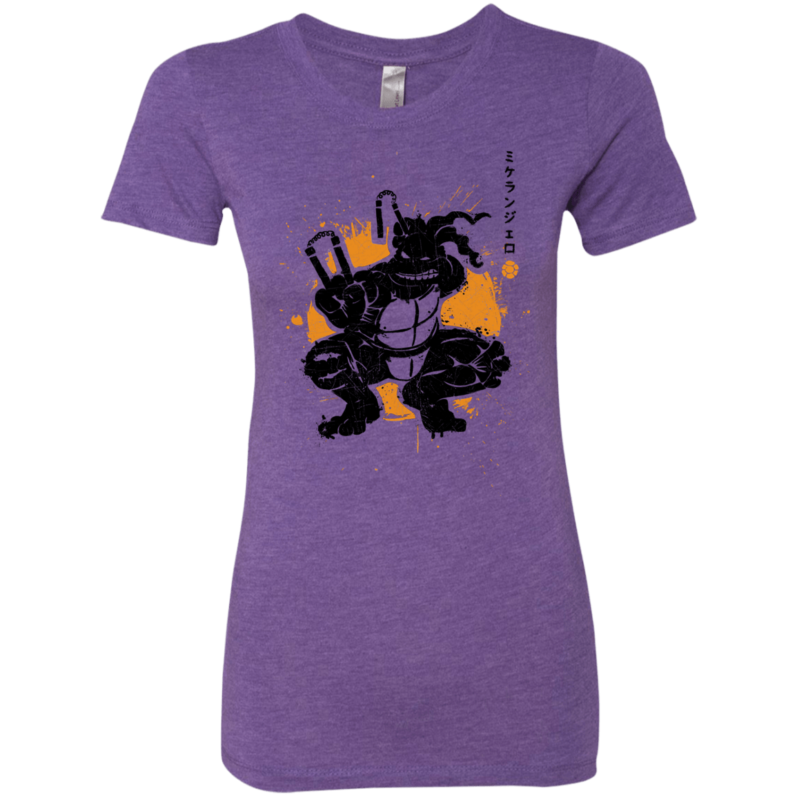 T-Shirts Purple Rush / S TMNT - Nunchaku Warrior Women's Triblend T-Shirt