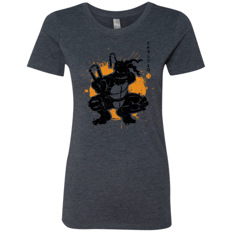 T-Shirts Vintage Navy / S TMNT - Nunchaku Warrior Women's Triblend T-Shirt