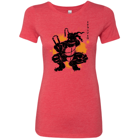 T-Shirts Vintage Red / S TMNT - Nunchaku Warrior Women's Triblend T-Shirt