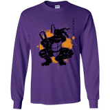 T-Shirts Purple / YS TMNT - Nunchaku Warrior Youth Long Sleeve T-Shirt