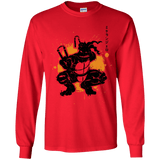 T-Shirts Red / YS TMNT - Nunchaku Warrior Youth Long Sleeve T-Shirt