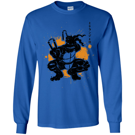 T-Shirts Royal / YS TMNT - Nunchaku Warrior Youth Long Sleeve T-Shirt